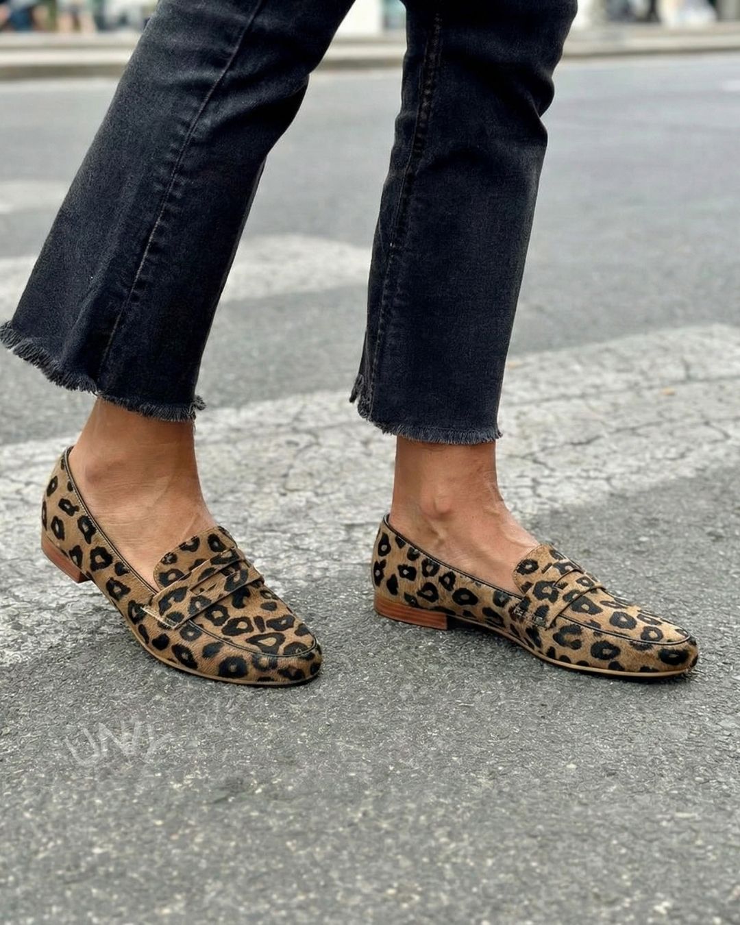 Leopard Print Penny Flats Versatile Slip-On Loafers [Pre Order]